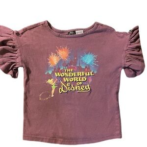 Disney Kids Tee - Purple with Colorful Fireworks